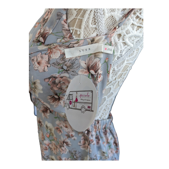 NWT Lush floral tie back dress M - Picture 5 of 8